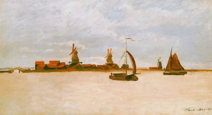 Les Voorzaan och Westerhem - Claude Monet