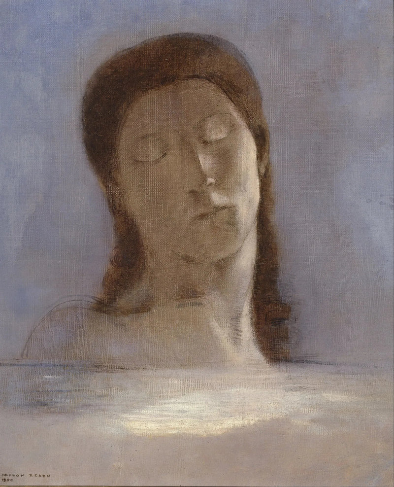 De stängda ögonen - Odilon Redon