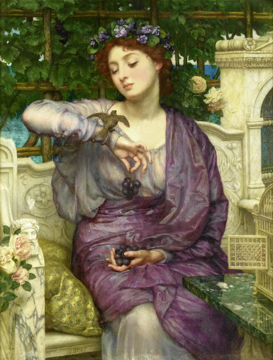 Lesbia och hennes sparv - Edward Poynter