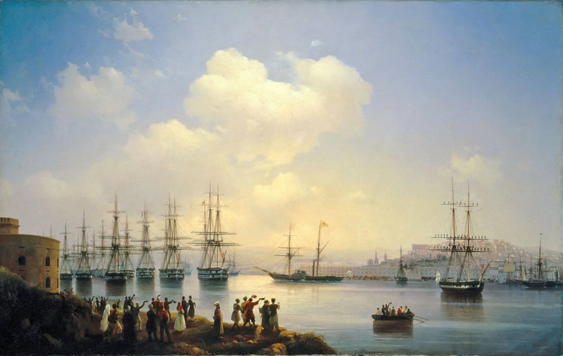 Den ryska eskadern på vägarna till Sevastopol - Ivan Aivazovskij