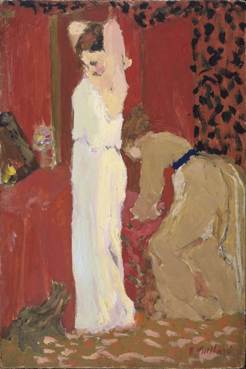 L'Essaiage ; Skådespelerska i sin loge - Édouard Vuillard