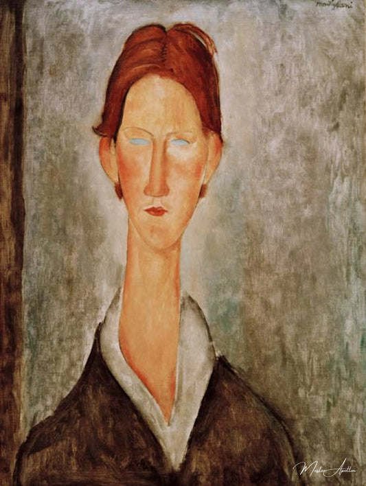 L'étudiant - Amedeo Modigliani - Reproductions de tableaux et peintures haut de gamme