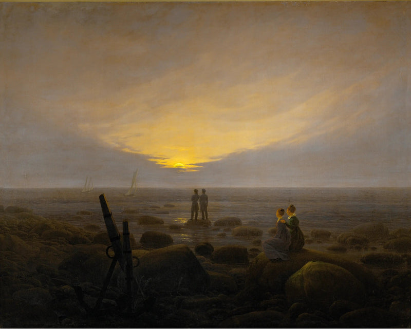 Månsken över havet - Caspar David Friedrich