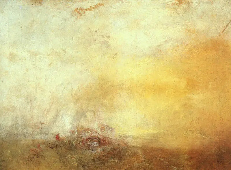 Soluppgång med havsmonster - J. M. W. Turner