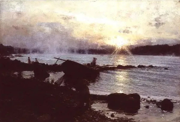 Solnedgång över den västra Dvina - Ilya Repin