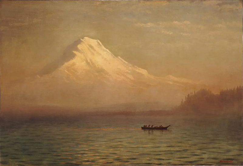 Soluppgång över Mount Tacoma - Albert Bierstadt