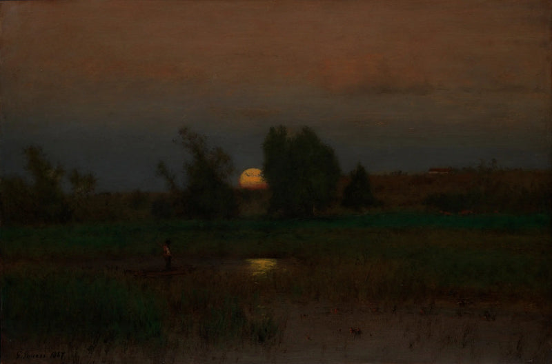 Lever månens - George Inness