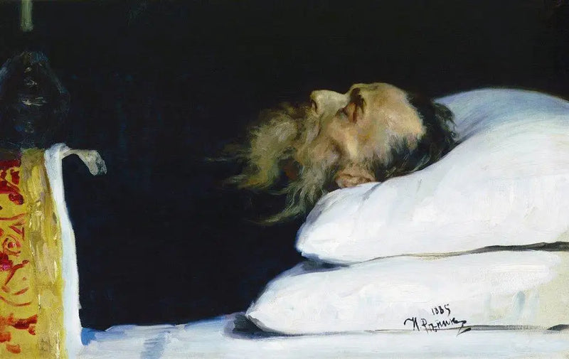 Historikern Nikolaï Ivanovitch Kostomarov i sin kista. - Ilya Repin