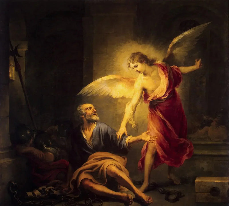 Frigivning av Saint-Pierre - Bartolomé Esteban Murillo