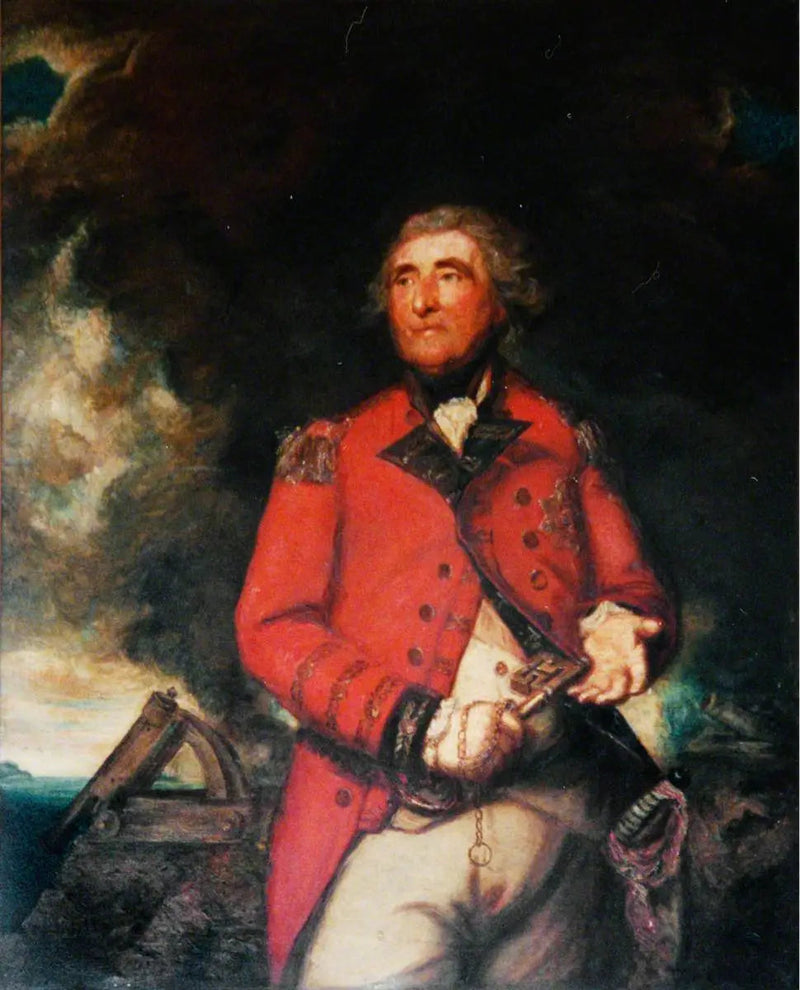 Löjtnantsgeneral George Augustus Eliott (1717–1790), 1:e baron Heathfield, general och försvarare av Gibraltar, guvernör av Gibraltar (1777–1790) - Joshua Reynolds