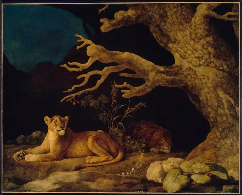 Lejon och Lejoninna - George Stubbs