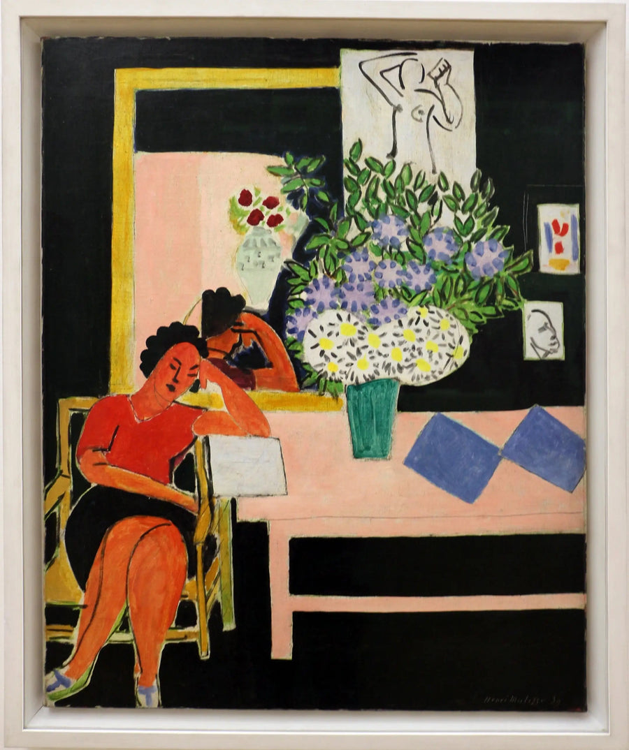 Ljusläsare på svart bakgrund - Henri Matisse
