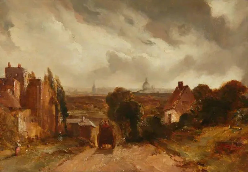 London från Hampstead Heath - John Constable