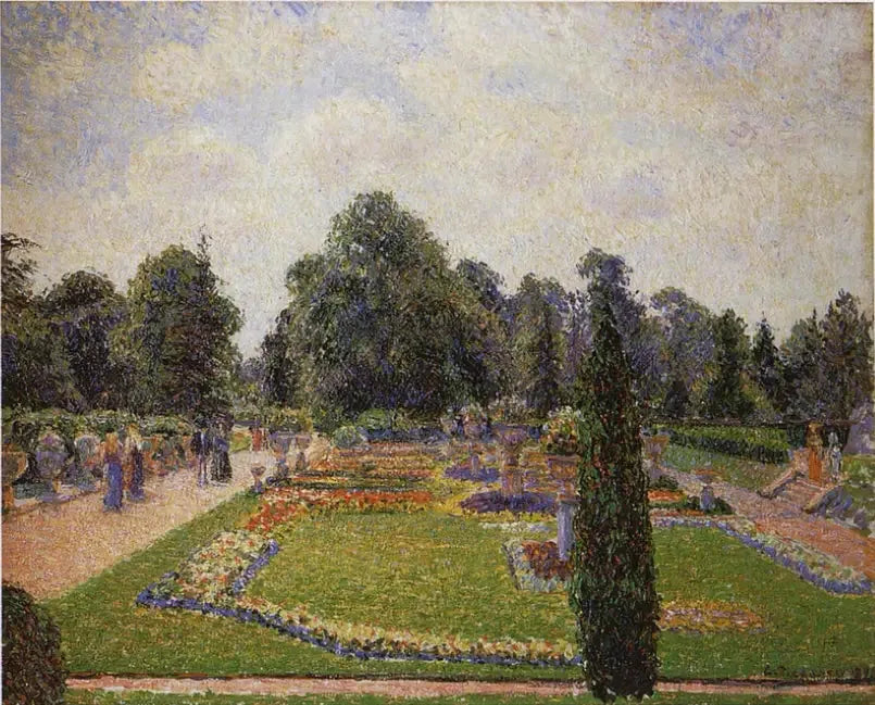 London. Kew Gardens, avenue of the great greenhouse - Camille Pissarro