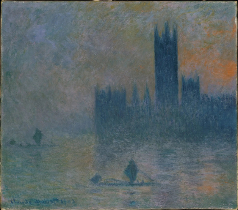 London, parlamentet (Dimeffekt) - Claude Monet