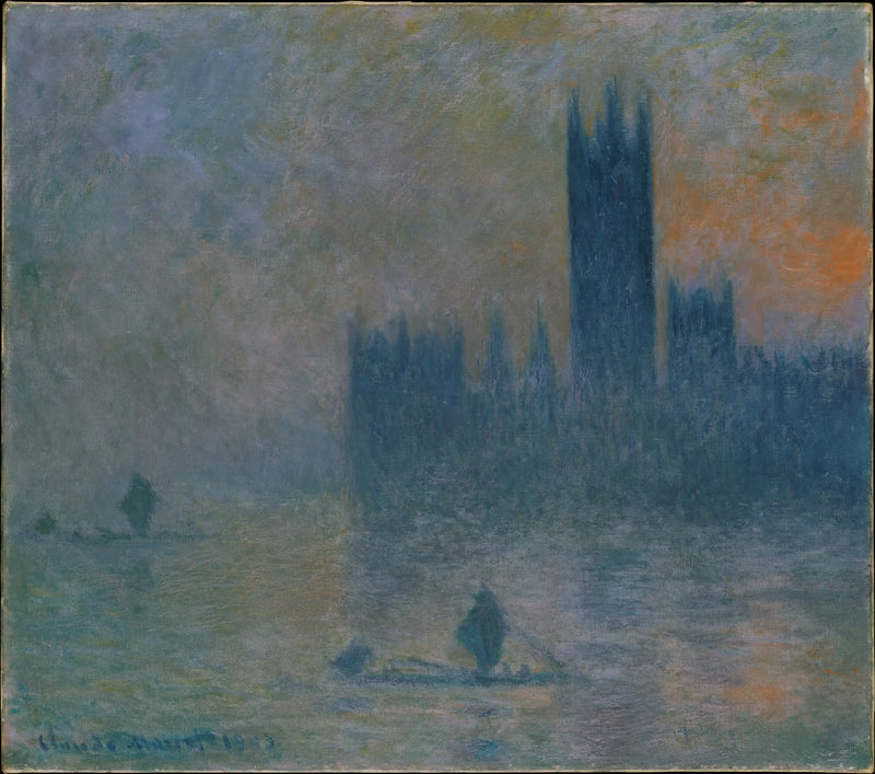 London, parlamentet (Dimeffekt) - Claude Monet