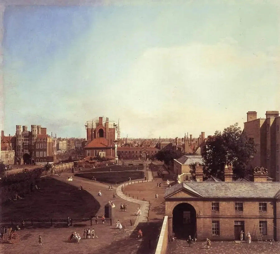 London: Whitehall och Privy Garden från Richmond House - Canaletto
