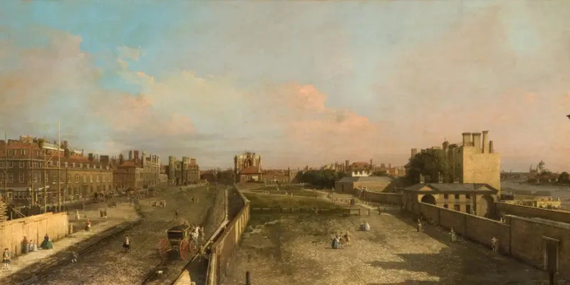 London: Whitehall och Privy Garden, vy mot norr - Canaletto