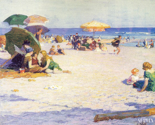 Long Beach - Edward Henry Potthast - Reproductions de tableaux et peintures haut de gamme