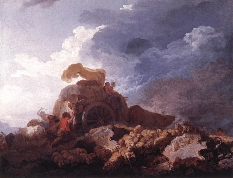 Åskväder - Jean-Honoré Fragonard
