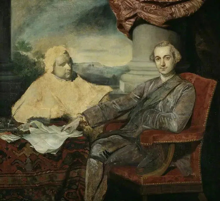 Lord Rockingham och Edmund Burke - Joshua Reynolds