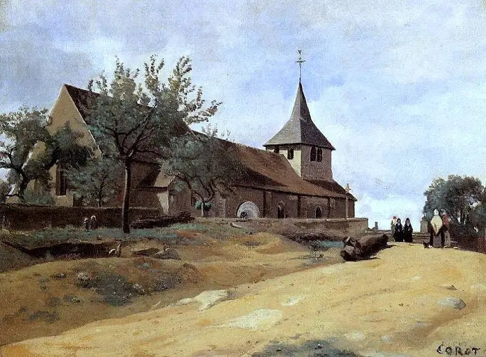 Lormes, kyrkan - Jean-Baptiste Camille Corot