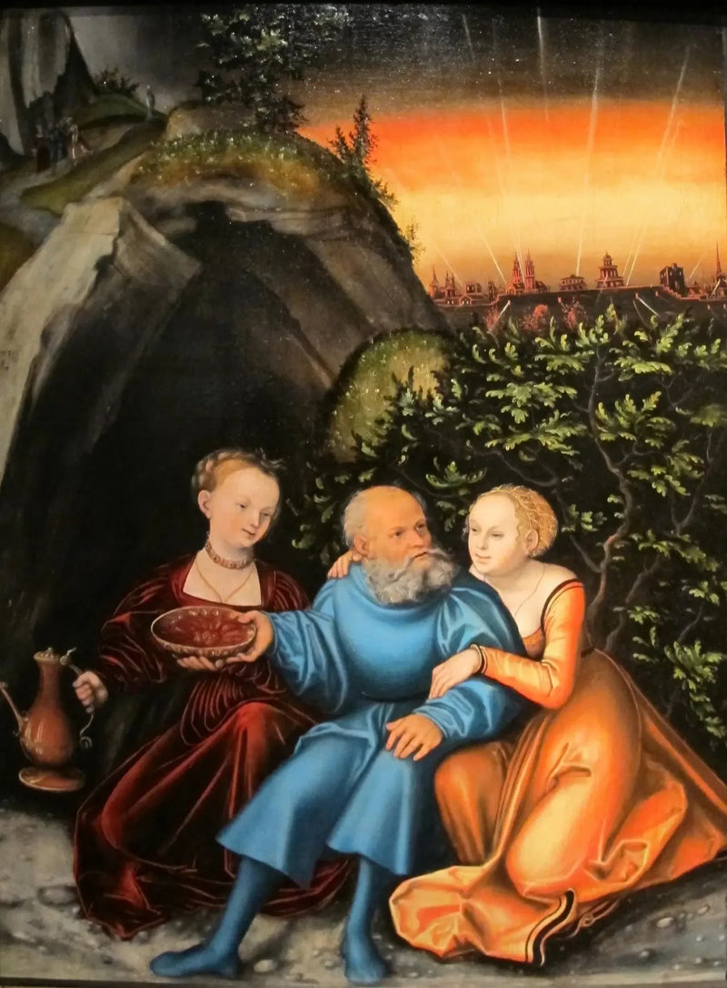 Lot och hans döttrar - Lucas Cranach den äldre
