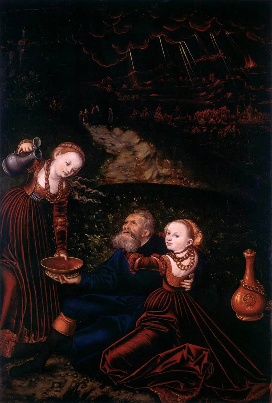 Parti och hennes döttrar - Lucas Cranach den äldre
