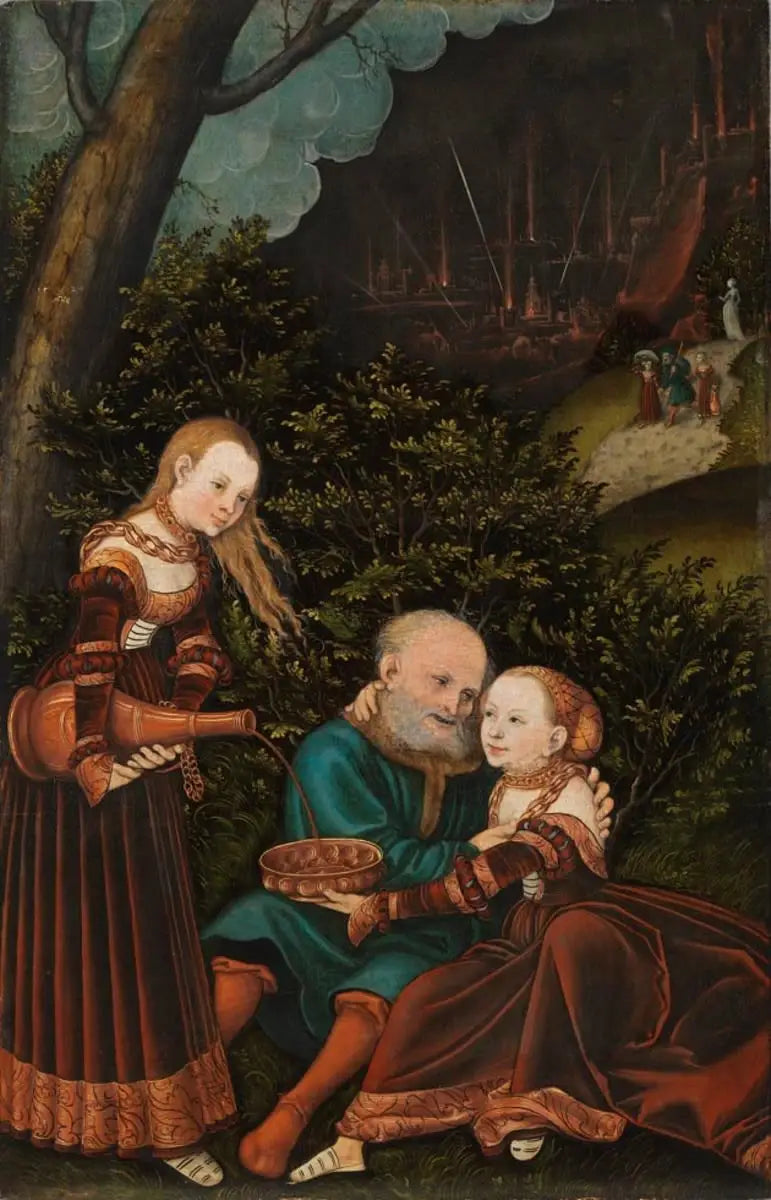 Lot och hans döttrar - Lucas Cranach den äldre