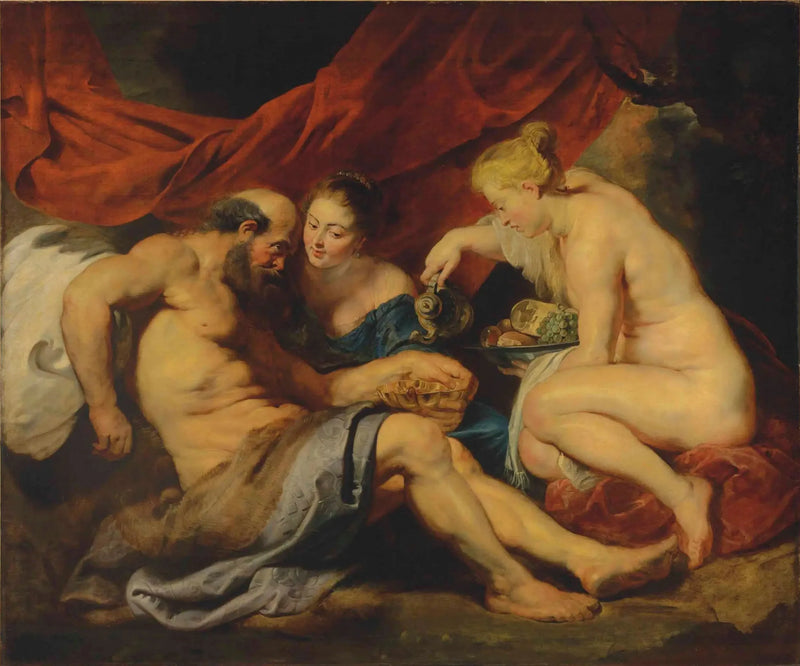 Partiet och dess döttrar - Peter Paul Rubens