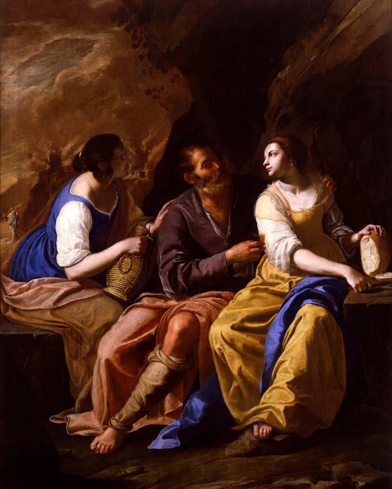 Loth och hans döttrar - Artemisia Gentileschi