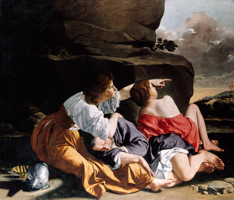Loth och hans döttrar. - Orazio Gentileschi