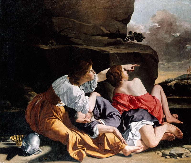 Loth och hans döttrar. - Orazio Gentileschi