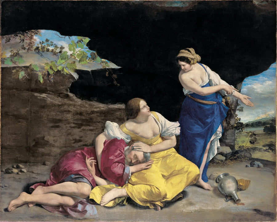 Loth och hans döttrar - Orazio Gentileschi
