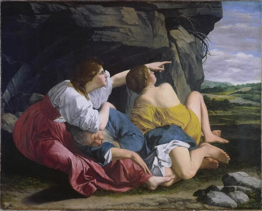 Loth och hans döttrar - Orazio Gentileschi