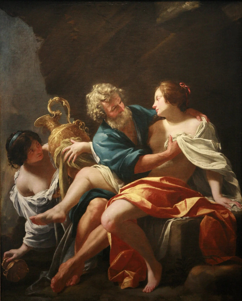 Loth och hans döttrar - Simon Vouet