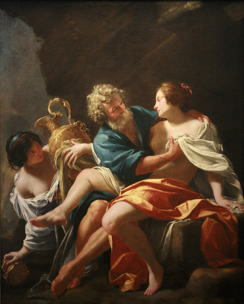 Loth och hans döttrar - Simon Vouet