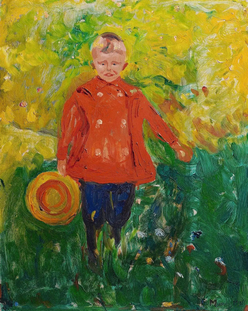 Lothar Linde i den röda jackan - Edvard Munch
