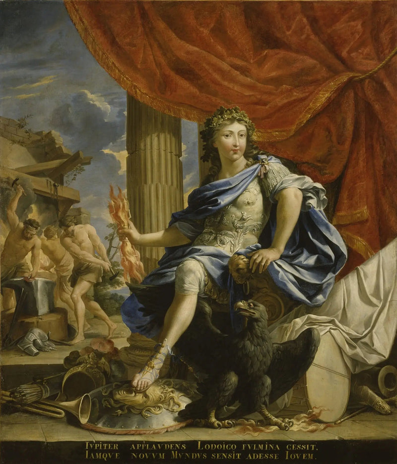 Louis XIV och Jupiter segraren i Fronde - Charles Poerson