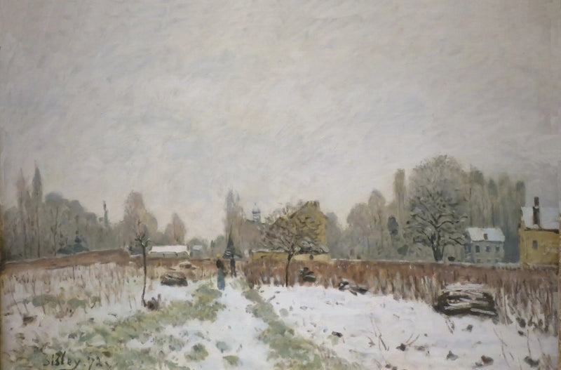 Louveciennes under snö - Alfred Sisley