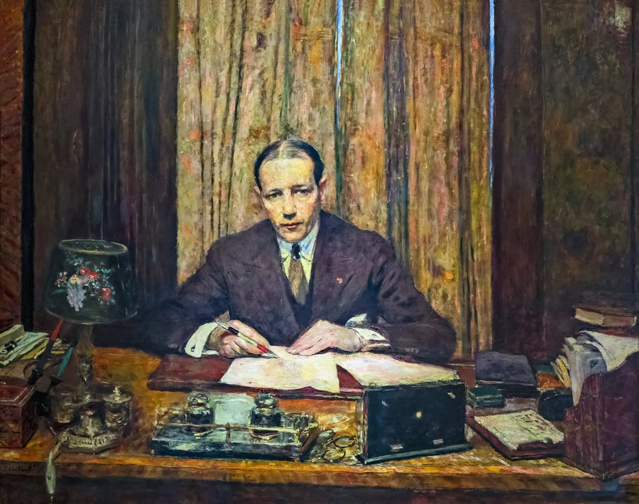 Lucien Rosengart vid sitt arbetsbord - Édouard Vuillard
