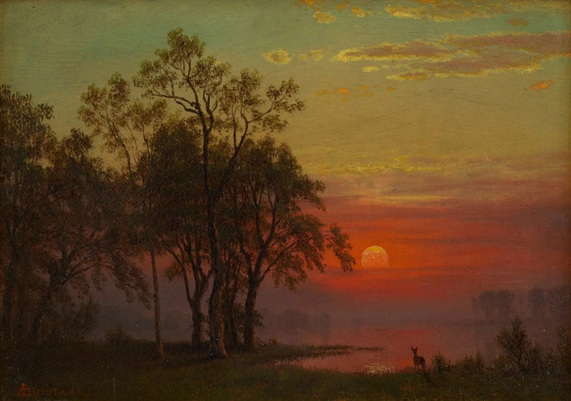 Kvällsljus - Albert Bierstadt