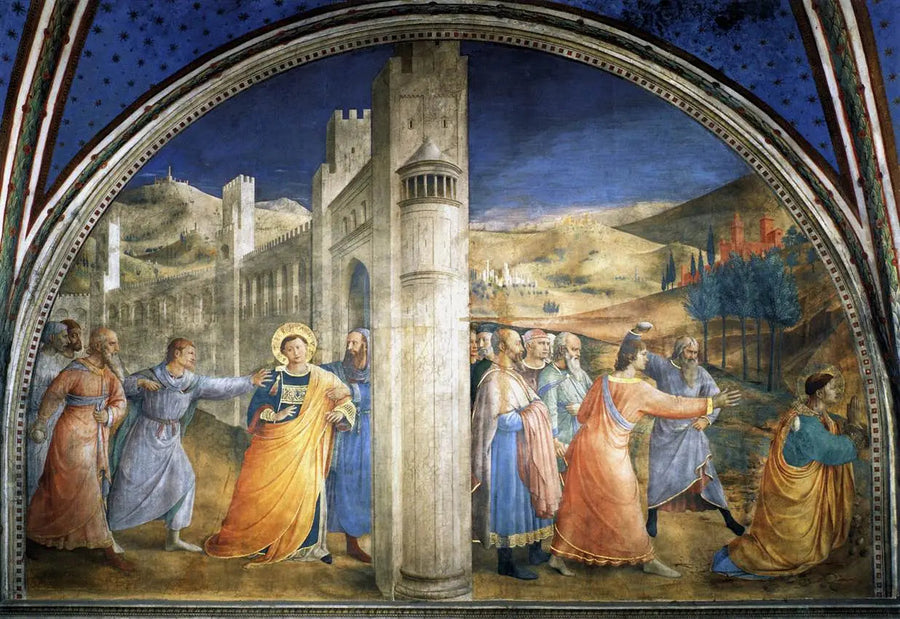 Väggfönstret i östra delen av Nicoline-kapellet - Fra Angelico