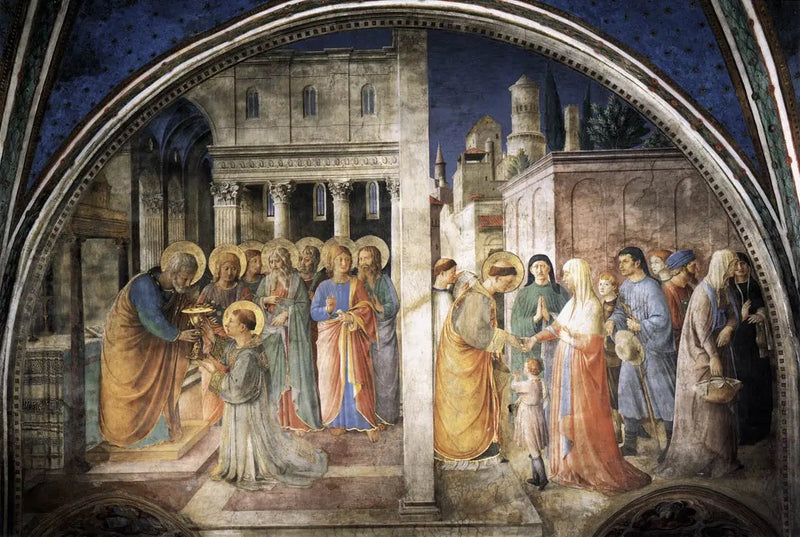 Väggglaset i västra delen av Nicoline-kapellet - Fra Angelico