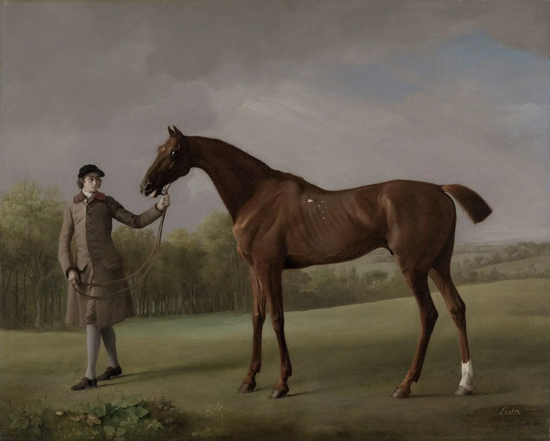 Kristallkrona, hålls av en hästskötare - George Stubbs