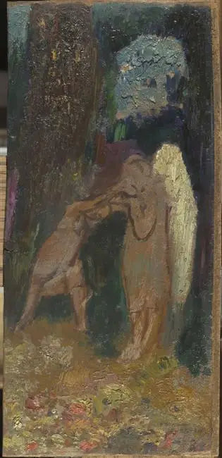 Jakobs kamp med ängeln - Odilon Redon