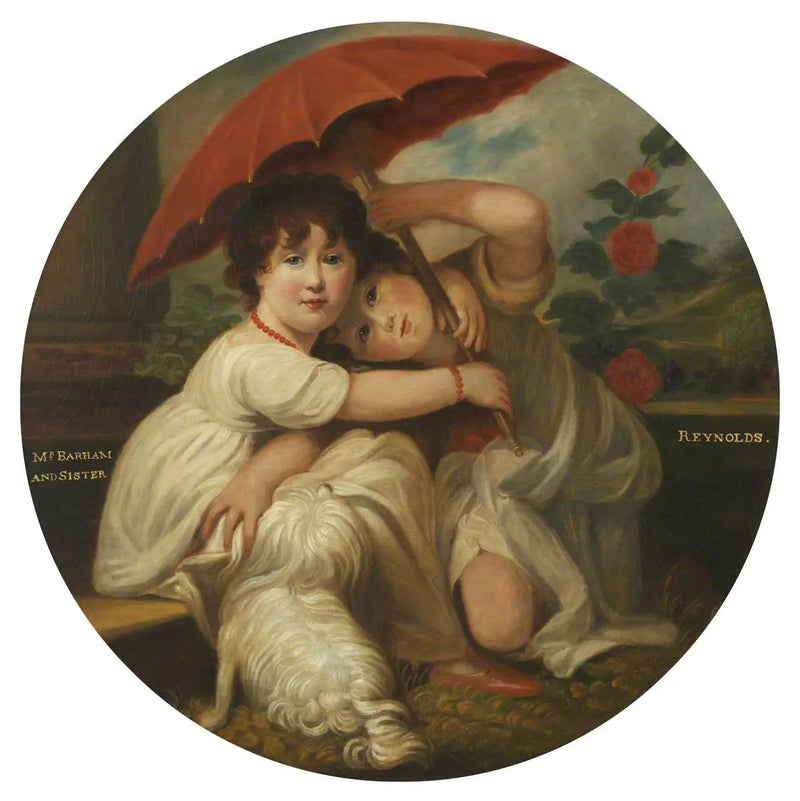 M. Barham och Mlle Barham - Joshua Reynolds