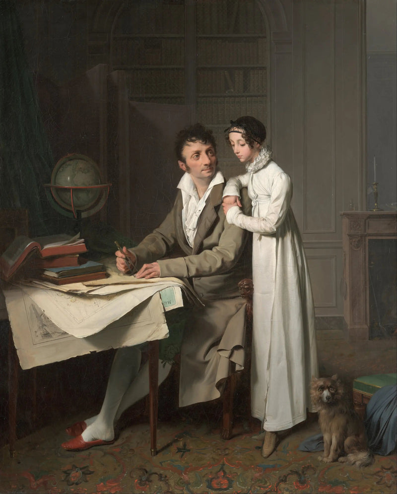 M. G*** håller en geografilektion för sin dotter - Louis-Léopold Boilly