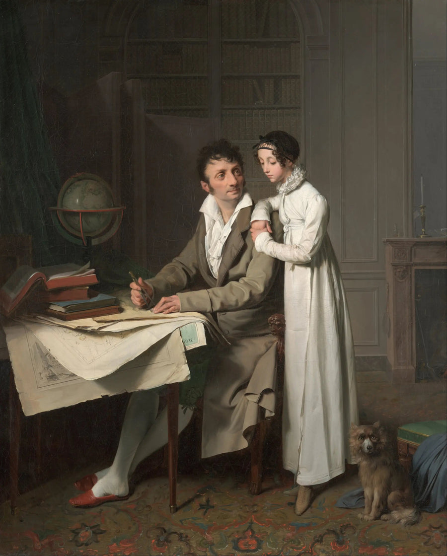 M. G*** håller en geografilektion för sin dotter - Louis-Léopold Boilly