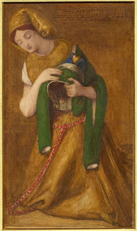 Min Dame Greensleeves - Dante Gabriel Rossetti
